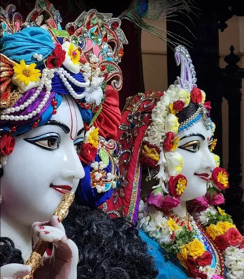 Śrī Śrī Rādhā-Kṛṣṇa at ISKCON Chennai